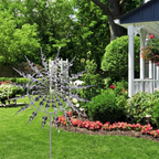 Kinetic Metal Garden Wind Spinner Outdoor Garden Ornament