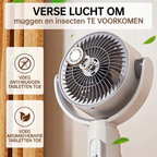 Quiet USB Desk Fan with Remote Control & Oscillation