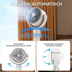 Quiet USB Desk Fan with Remote Control & Oscillation