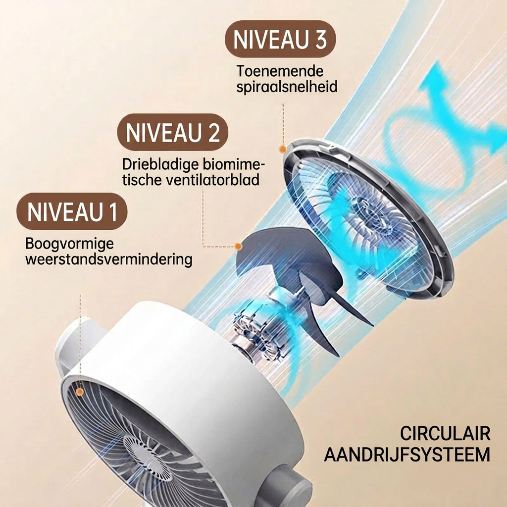 Quiet USB Desk Fan with Remote Control & Oscillation