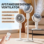Quiet USB Desk Fan with Remote Control & Oscillation