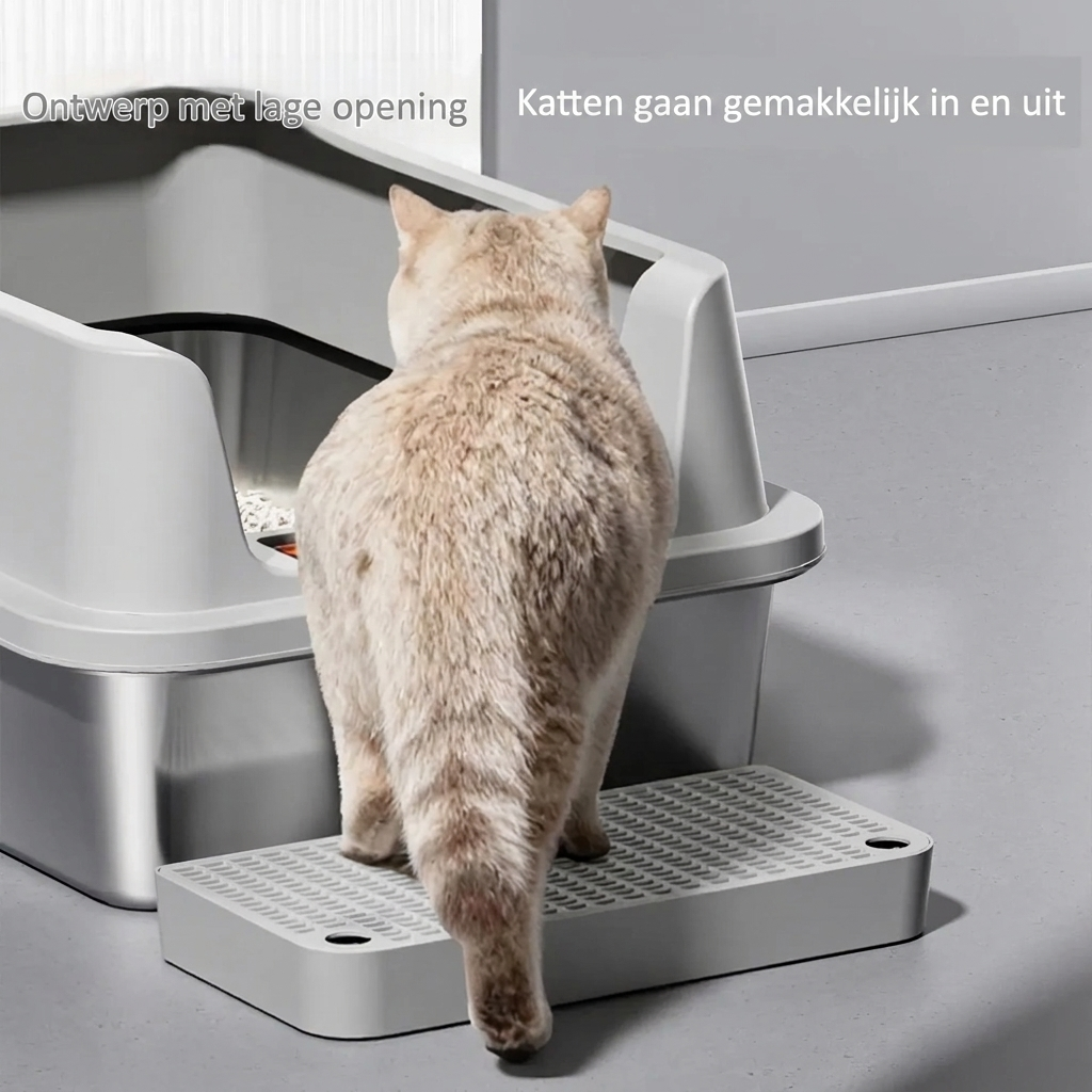 PureNest Covered Cat Litter Box Enclosed Indoor Cat Toilet