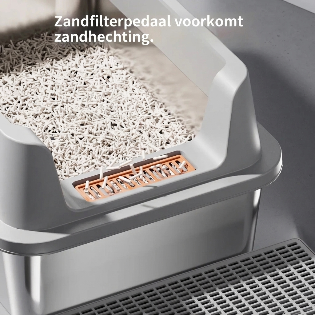 PureNest Covered Cat Litter Box Enclosed Indoor Cat Toilet