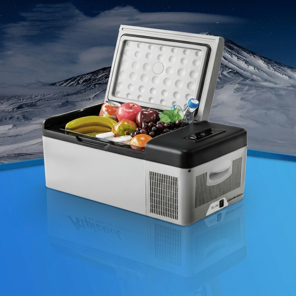 FrostVoyage Portable Mini Fridge for RV Boat Office and Bedroom