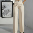 LineaPure Women's White Minimalist Trousers