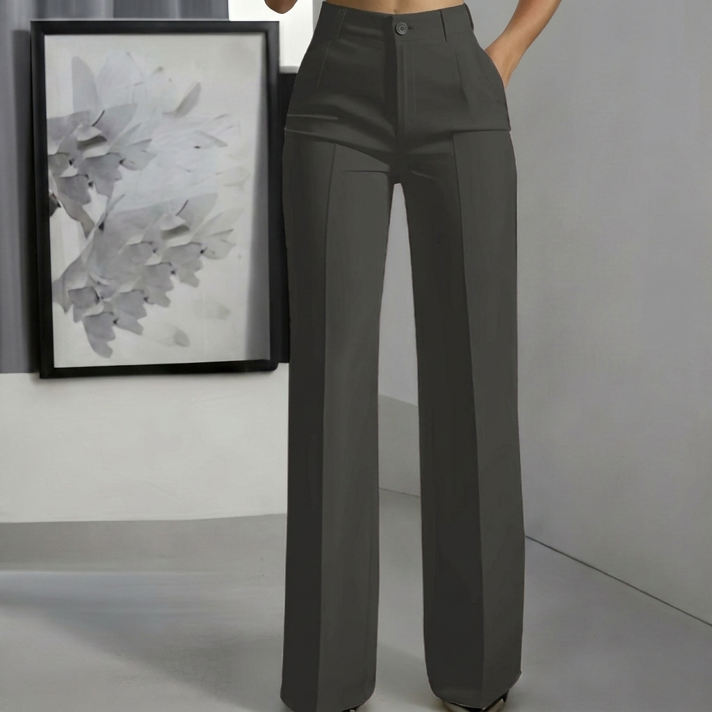 LineaPure Women's White Minimalist Trousers