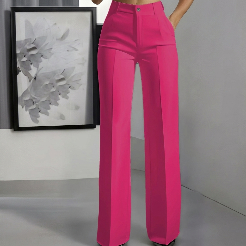 LineaPure Women's White Minimalist Trousers