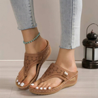 Aveline Comfort Mesh Walking Sandals for Women with Wedge Sole
