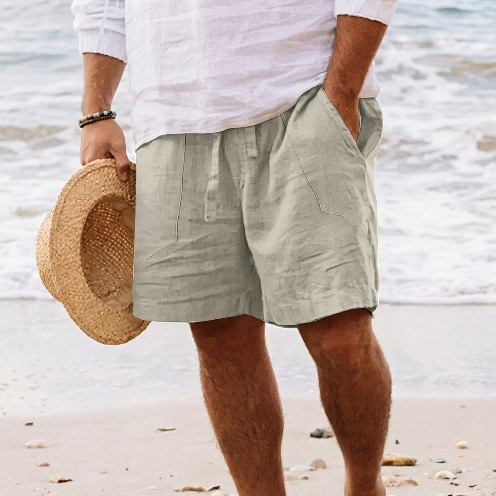 BreezeFlex Men's Drawstring Summer Shorts with Pockets