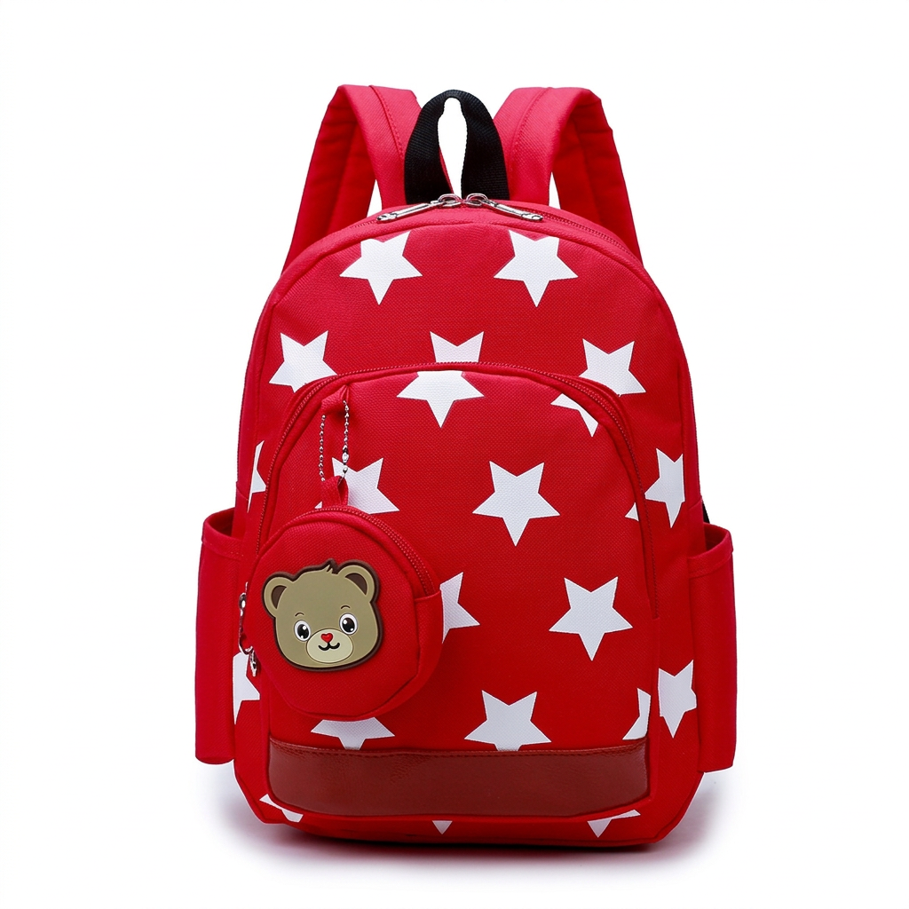 Plush Animal Character Backpack for Kids – Cute Bear Design
