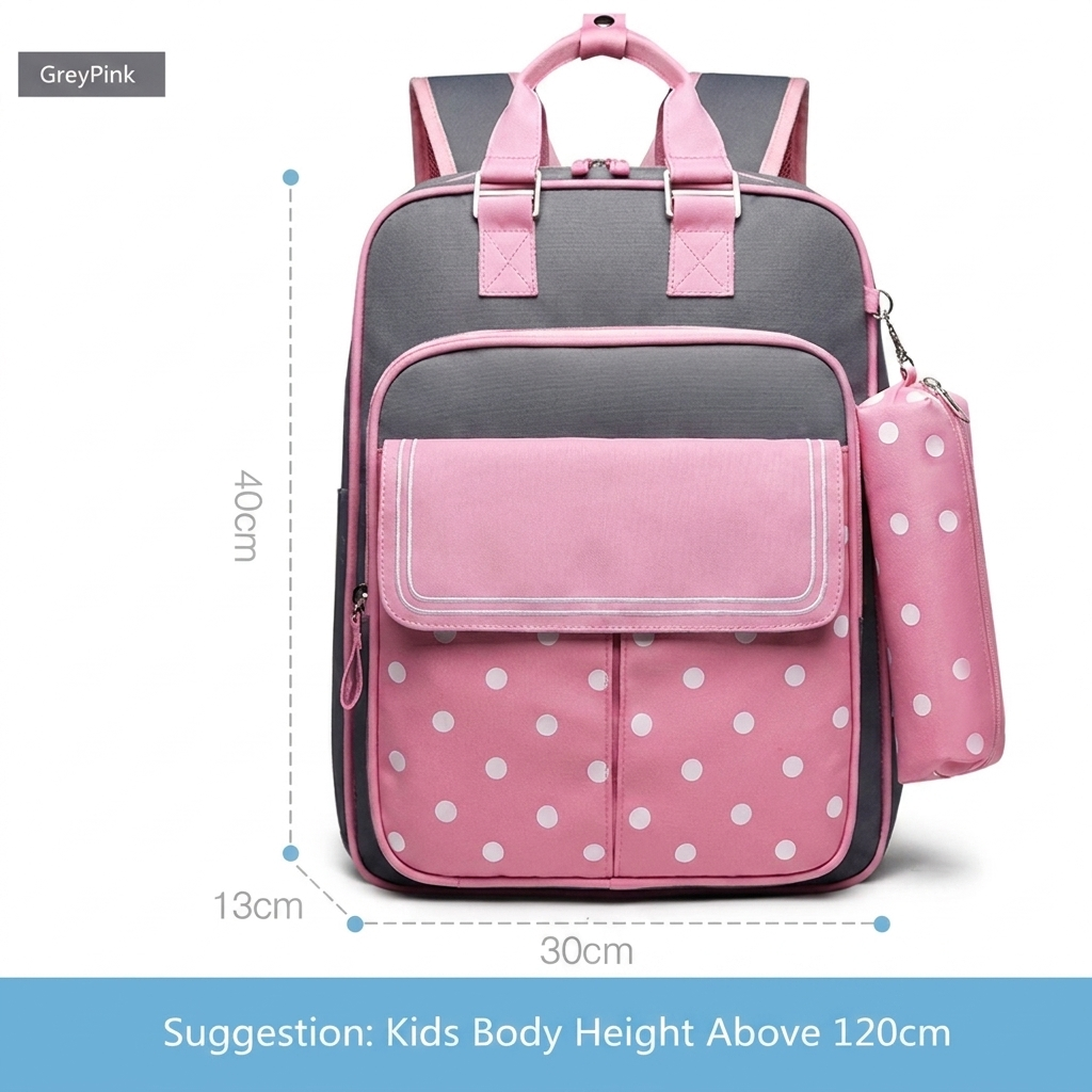 Bright Days Kids School Backpack with Spacious Compartments