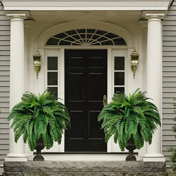UV-Resistant Cascading Artificial Fern for Indoor and Outdoor Display
