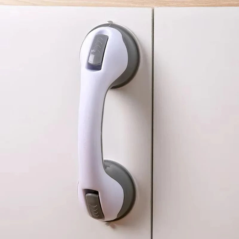 Premium Suction Cup Bathroom Grip Handle with Locking Latches