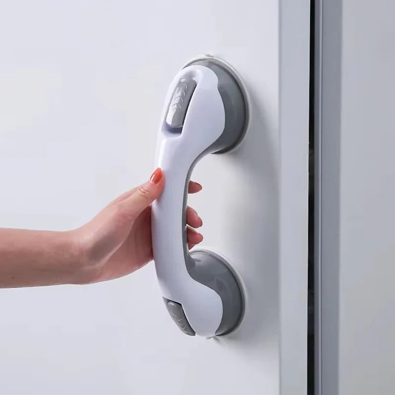 Premium Suction Cup Bathroom Grip Handle with Locking Latches