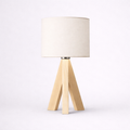 NaturaLume Modern Wooden Table Lamp