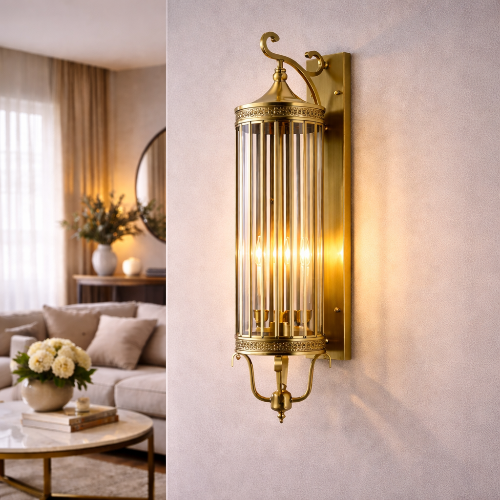 Copper Lantern VintageGlow Waterproof LED Wall Light