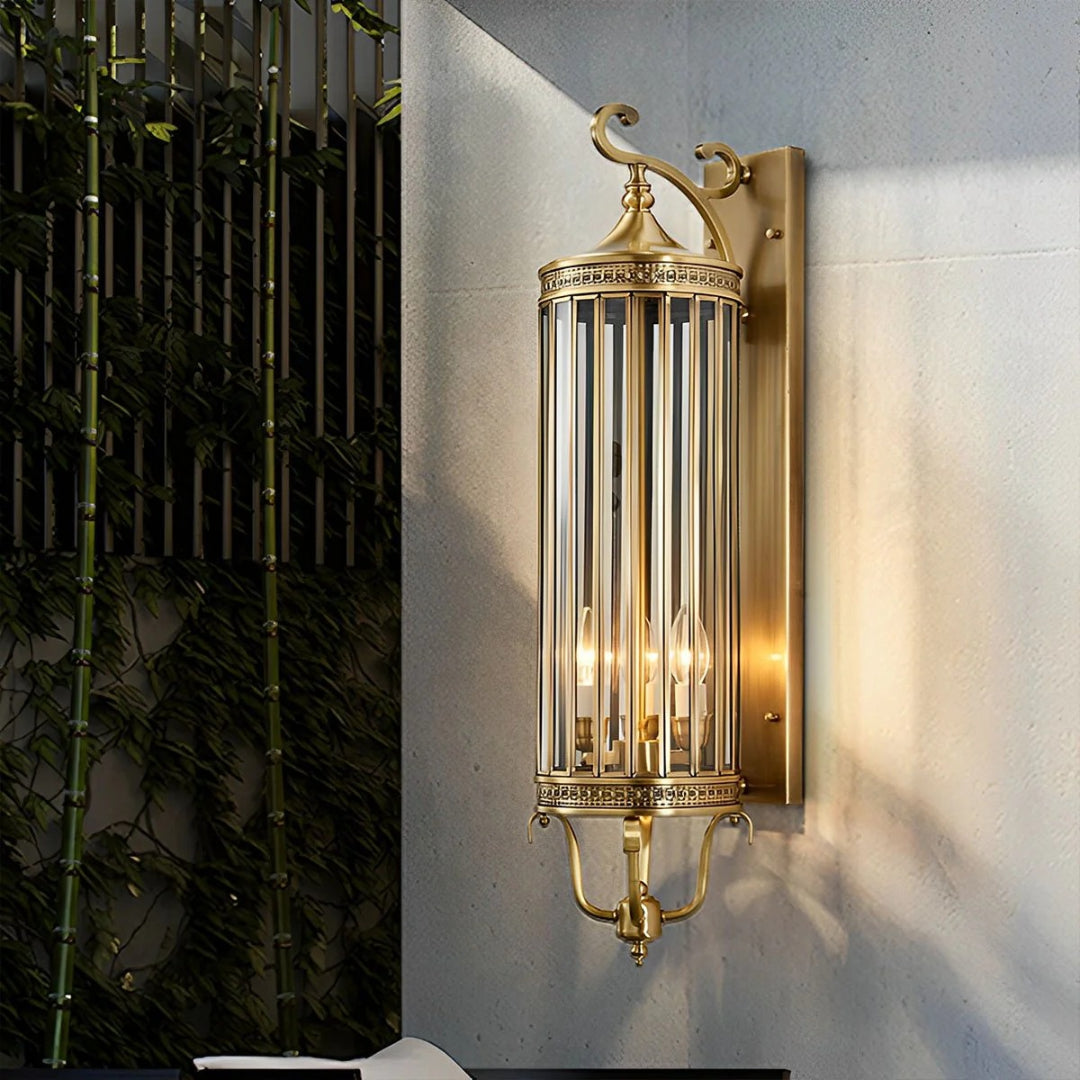 CuivreLanterne VintageGlow applique extérieure étanche LED