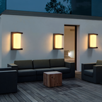 LumiSense Outdoor Wall Light with Motion Sensor