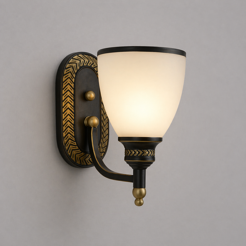 NoiraLume Classic Wall Light Black Metal