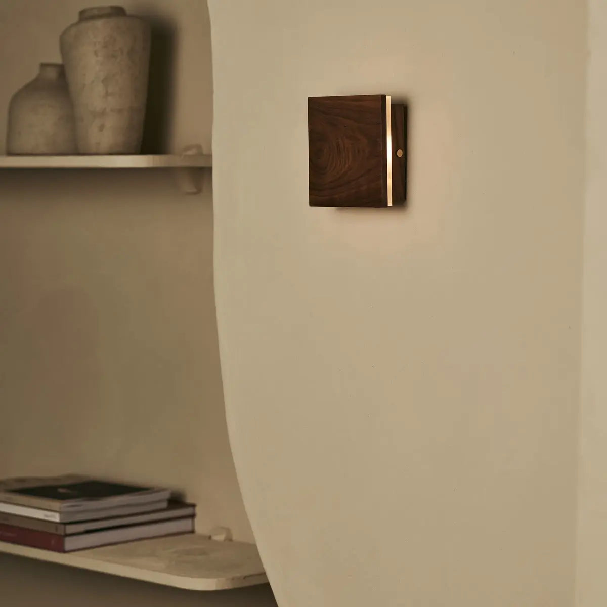 NoyerLume Wireless Dimmable Wall Light Wood