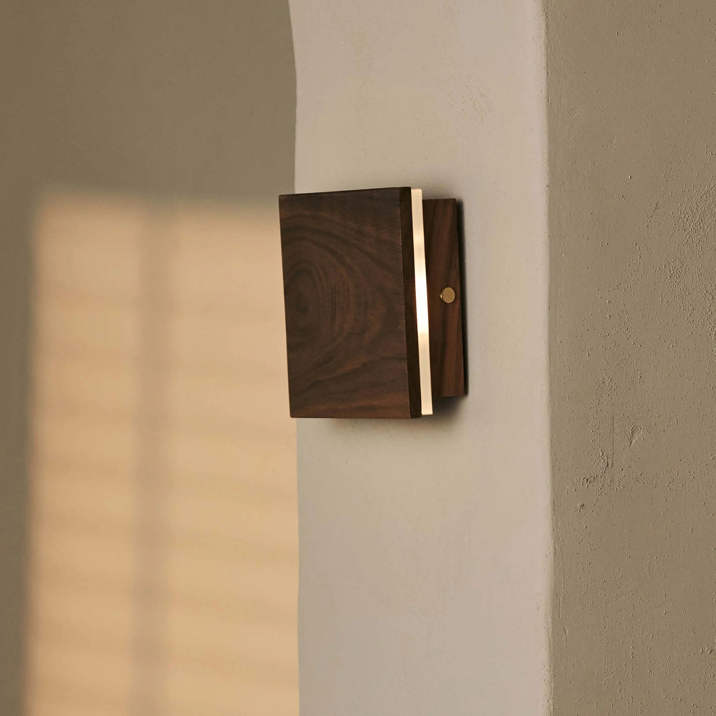 NoyerLume applique murale sans fil dimmable bois