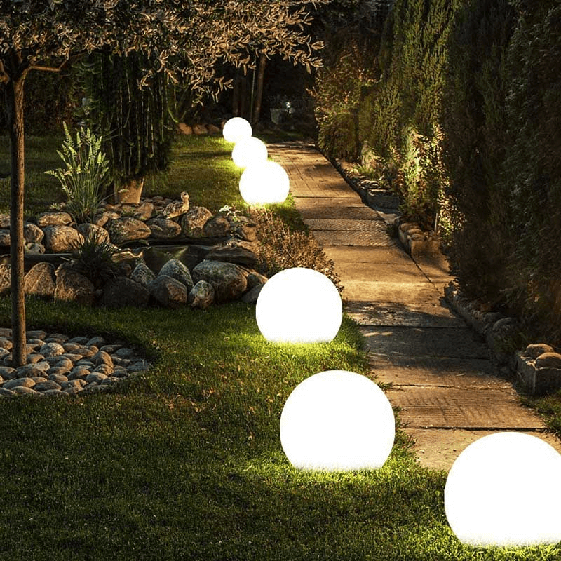 LumiSphere Lampe de Jardin Solaire Boule Multicolore