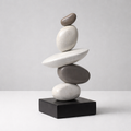 Stacked Decorative Sculpture in Resin