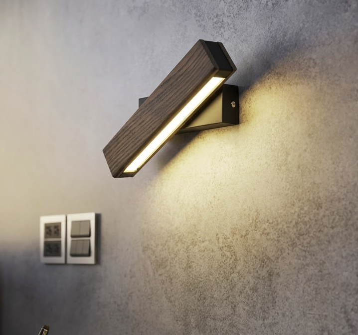 Applique Murale Moderne en Bois LED