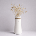 Ceramic Decorative Vase with Natural Jute Accent
