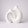 Decorative Ceramic Vase with Woven Design