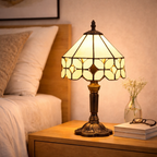 VerreChêne LumiTable Baroque lampe E27 rétro élégante