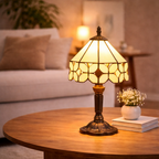 VerreChêne LumiTable Baroque lampe E27 rétro élégante
