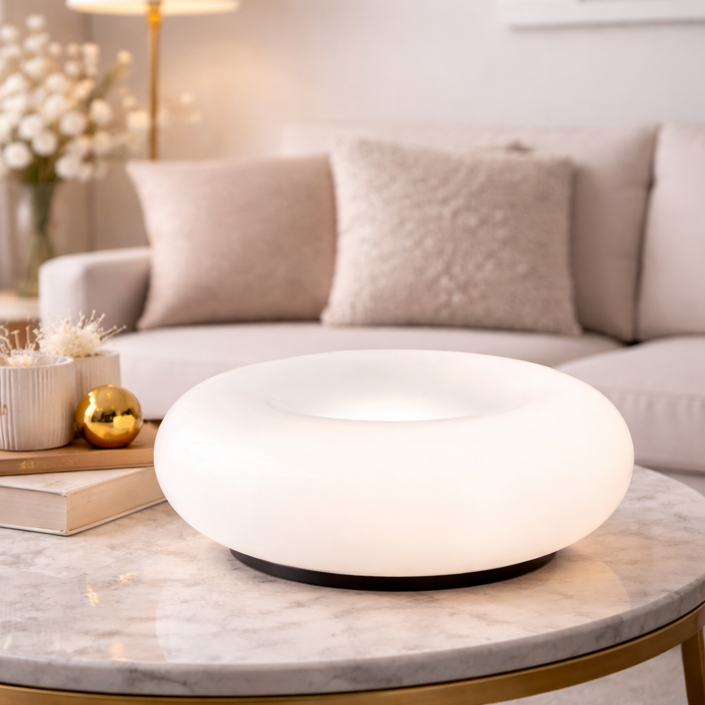 Dimmable LED Donut Design Table Lamp