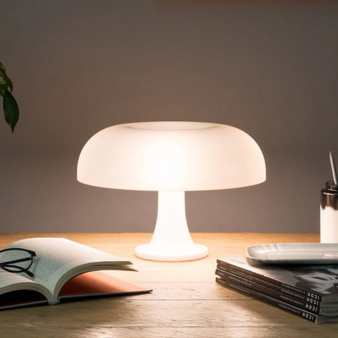 LumiChamp Minimalist LED Mushroom Table Lamp
