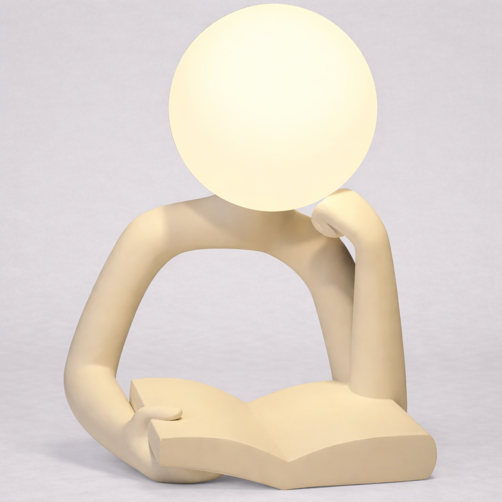 SculptLumière Aura lampe de table design abstrait moderne