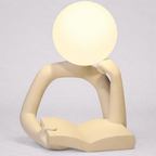 SculptLumière Aura Abstract Modern Design Table Lamp