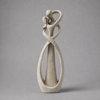 AmourSculpt Serene Embrace Romantic Decorative Sculpture