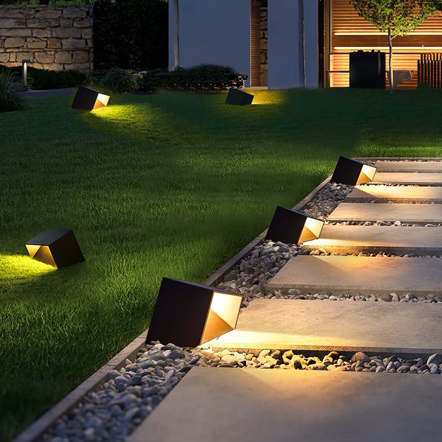 CubeSolar Lampe de Jardin Solaire LED Cube