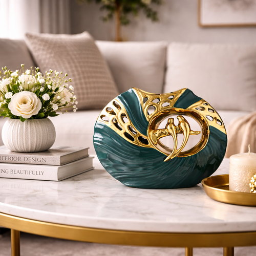 AmourCéramique CeramiDuo Decorative Luxury Bird Figurines