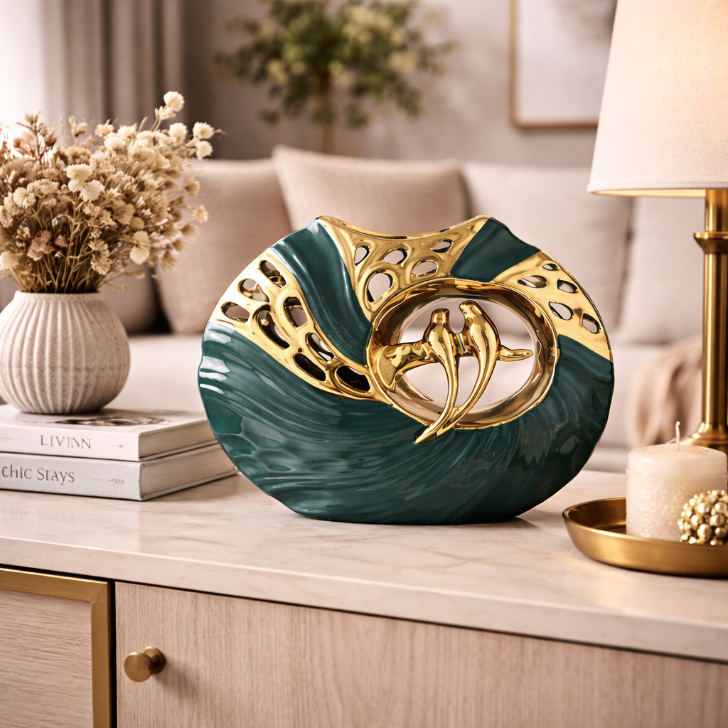 AmourCéramique CeramiDuo Decorative Luxury Bird Figurines