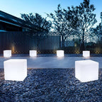 CubeLume Lampe de Jardin LED Cube Rechargeable