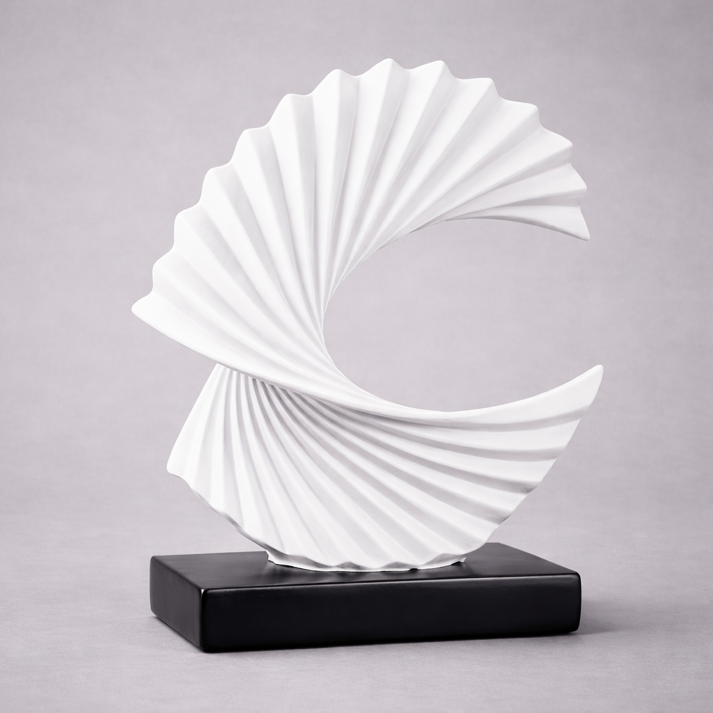 LuneÉlégance LunarGrace Modern Moon Decorative Sculpture