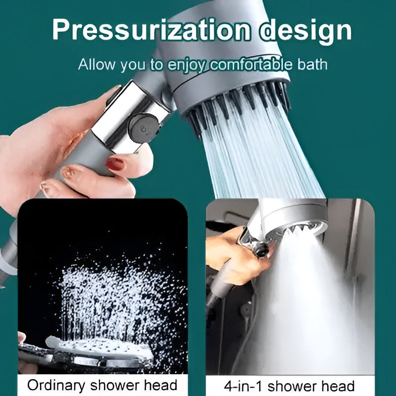High-Pressure Filtered Showerhead with Flow Control and 9-Layer Filtration