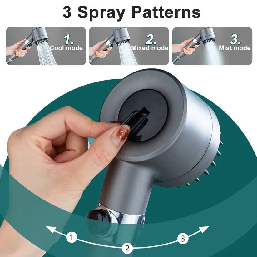 High-Pressure Filtered Showerhead with Flow Control and 9-Layer Filtration
