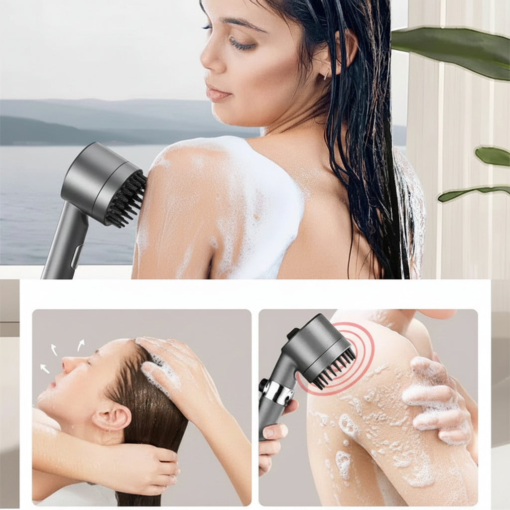 High-Pressure Filtered Showerhead with Flow Control and 9-Layer Filtration
