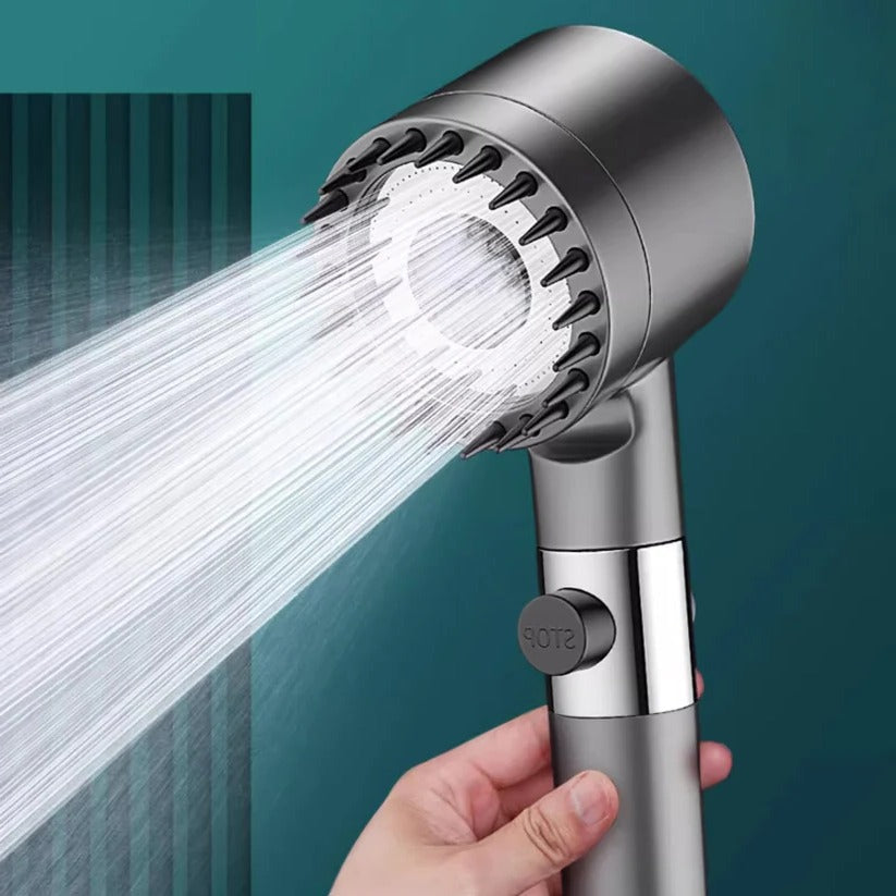 High-Pressure Filtered Showerhead with Flow Control and 9-Layer Filtration