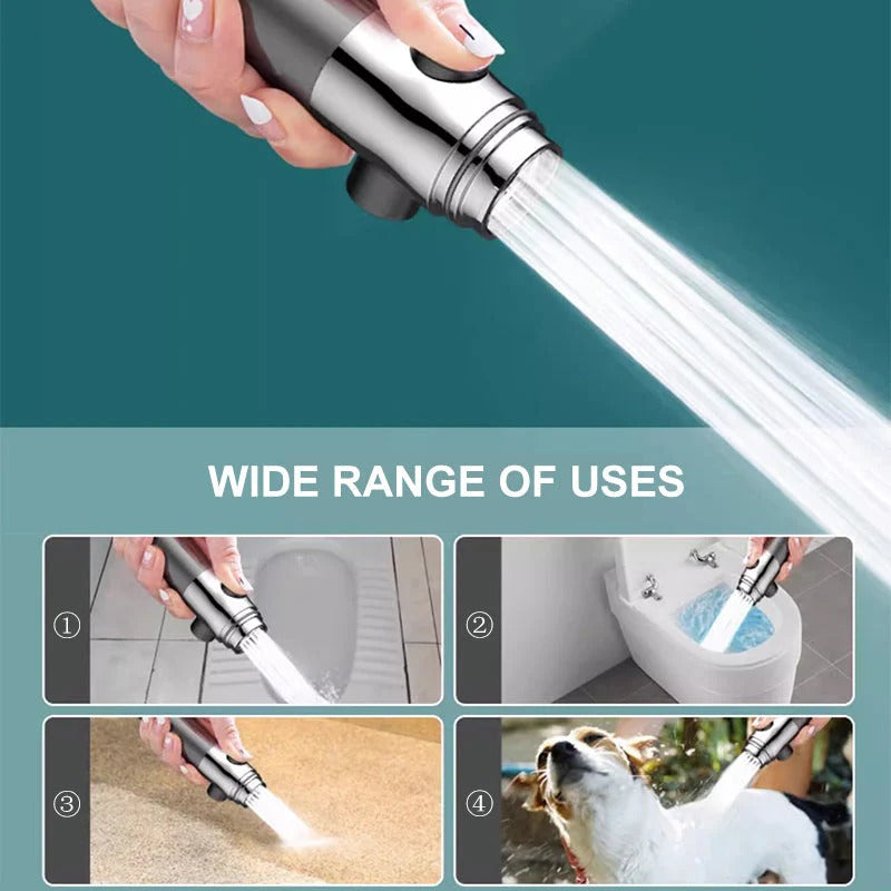 High-Pressure Filtered Showerhead with Flow Control and 9-Layer Filtration