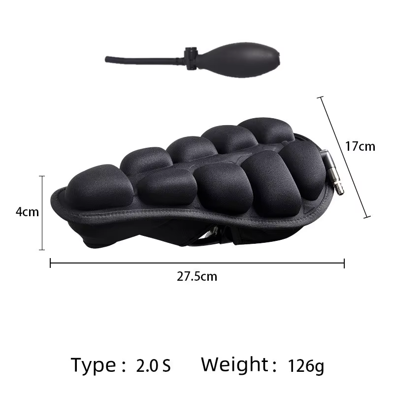 RideCloud Ergonomic Bike Seat Cushion with Shock-Absorbing Comfort Pad
