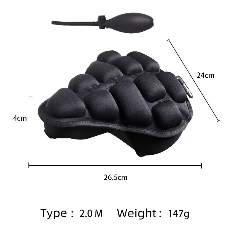 RideCloud Ergonomic Bike Seat Cushion with Shock-Absorbing Comfort Pad