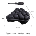 RideCloud Ergonomic Bike Seat Cushion with Shock-Absorbing Comfort Pad
